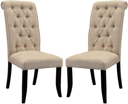 Casey Fabric Dining Chairs (Set of 2) - Beige