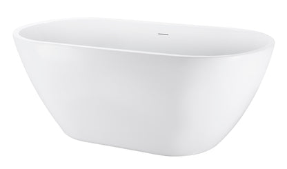 Maya 62" Acrylic Freestanding Soaking Bathtub  - White