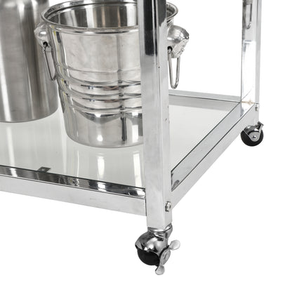 Vinovelo Serving Cart Silver