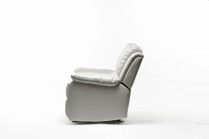 Charlotte Leather Gel Recliner - Ivory