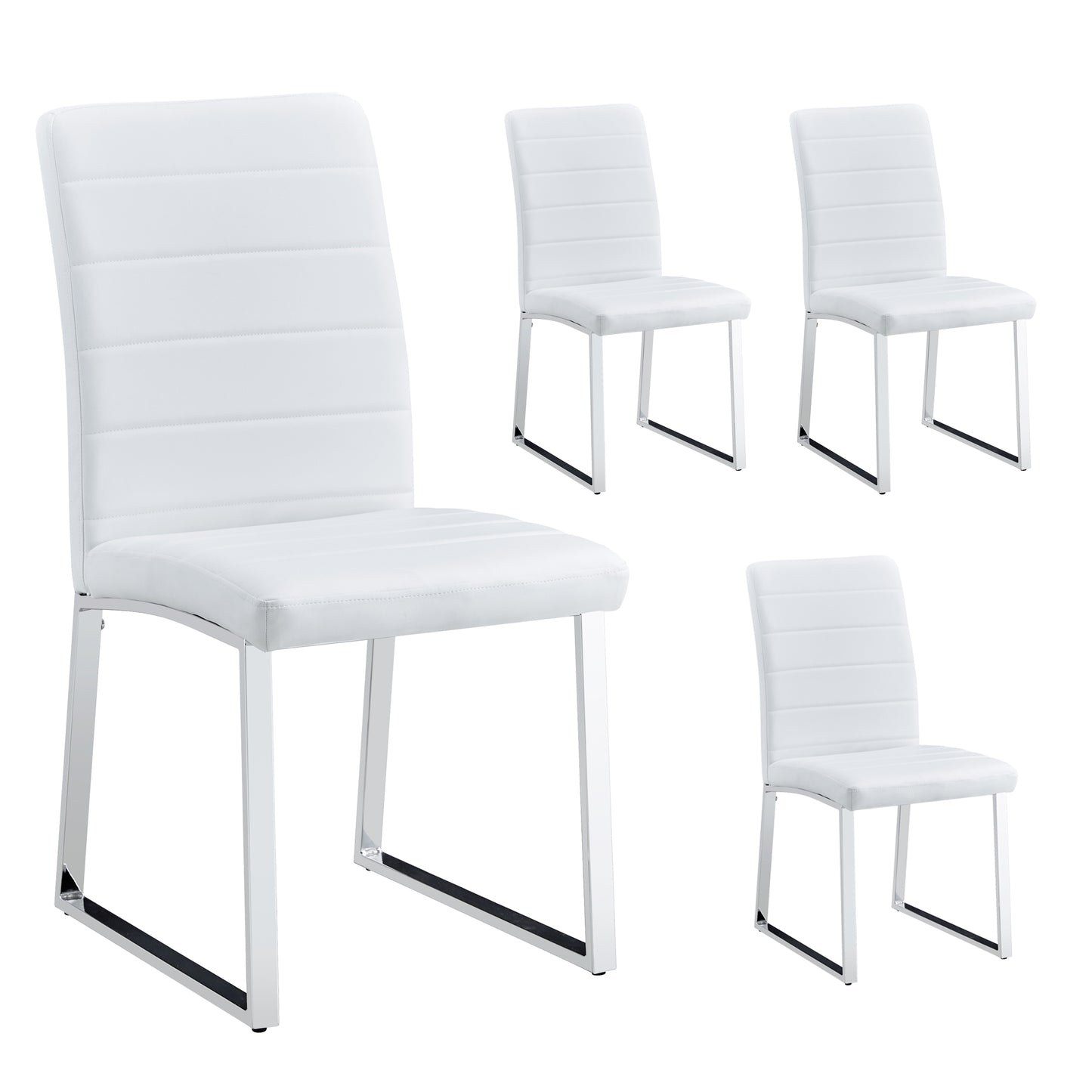 Mattos PU Dining  (Set of 4) - White