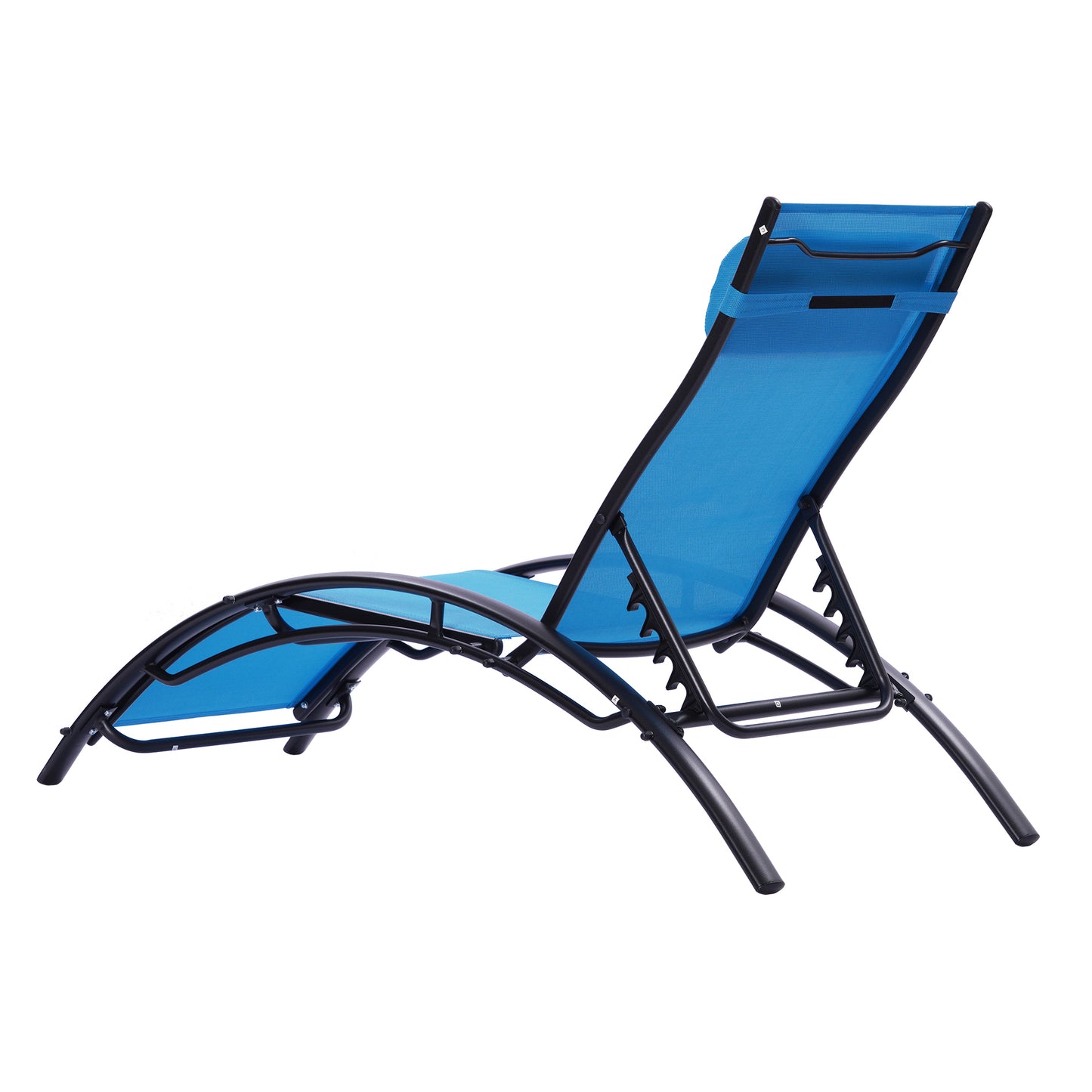 Blosso Outdoor Chaise Lounges (Set of 2) - Blue