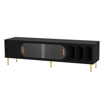 Jona TV Stand Entertainment Center - Black