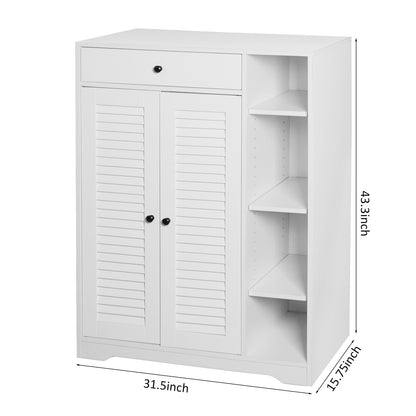 Trevor Shoe Storage Cabinet - White