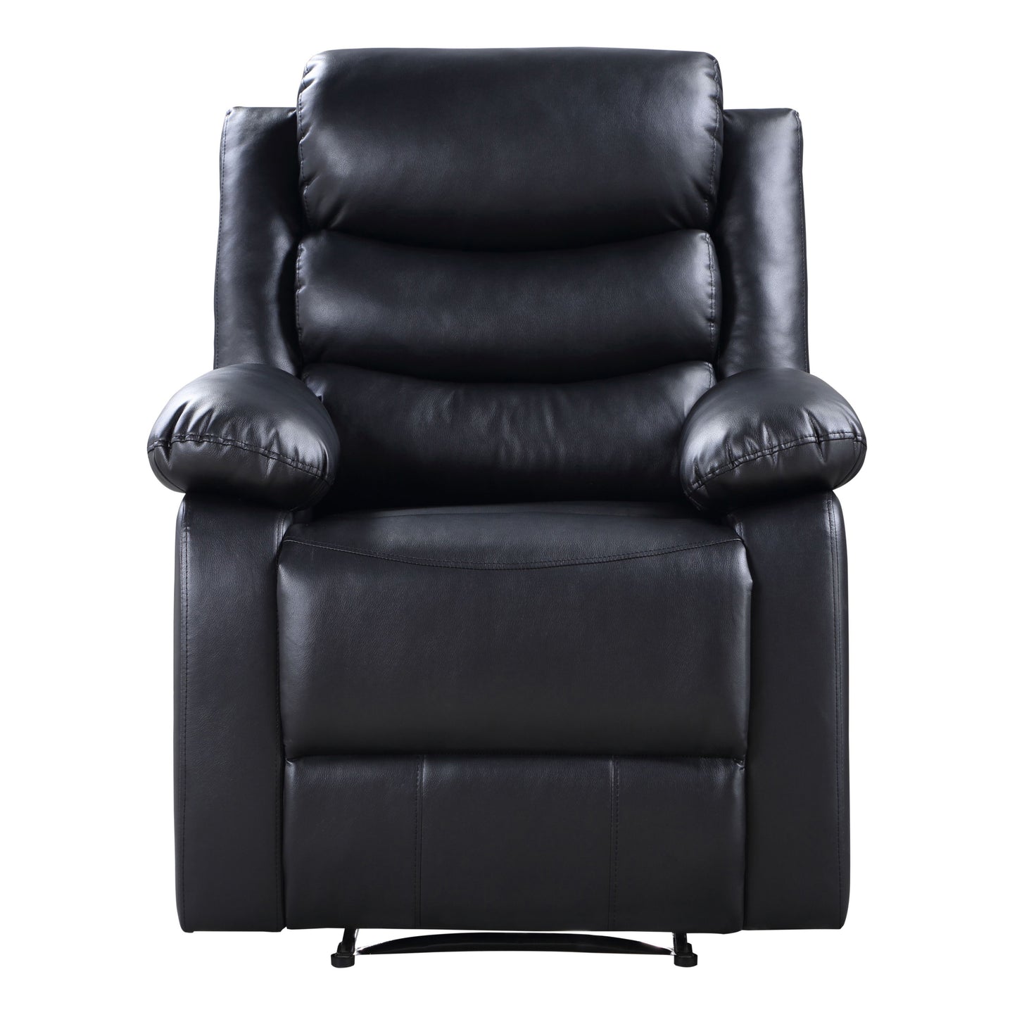 Kingston Power Recliner with Pillow Top Arms - Black