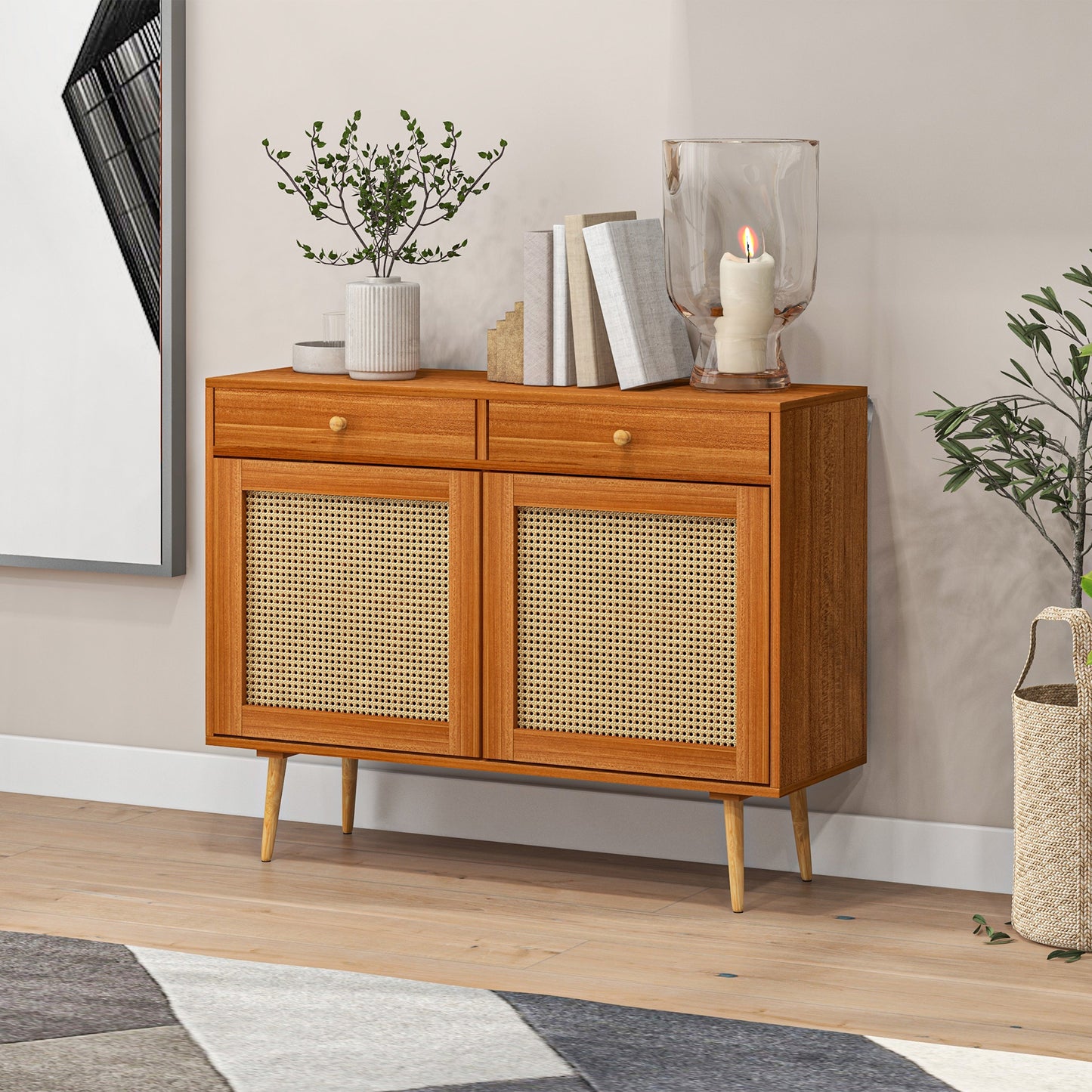 Sesto Storage Cabinet - Light Brown