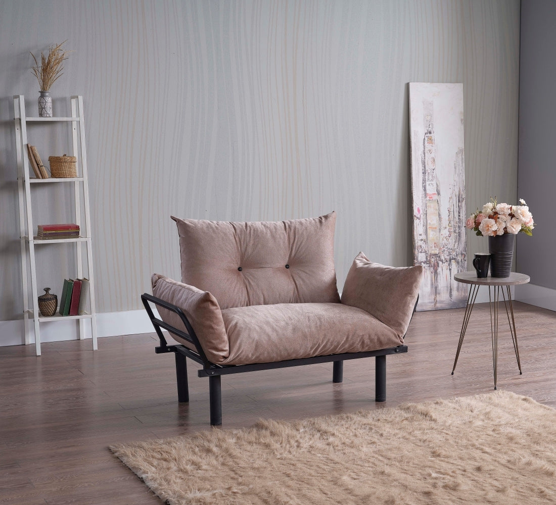 Sona Futon Loveseat - Beige