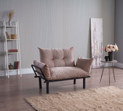 Sona Futon Loveseat - Beige