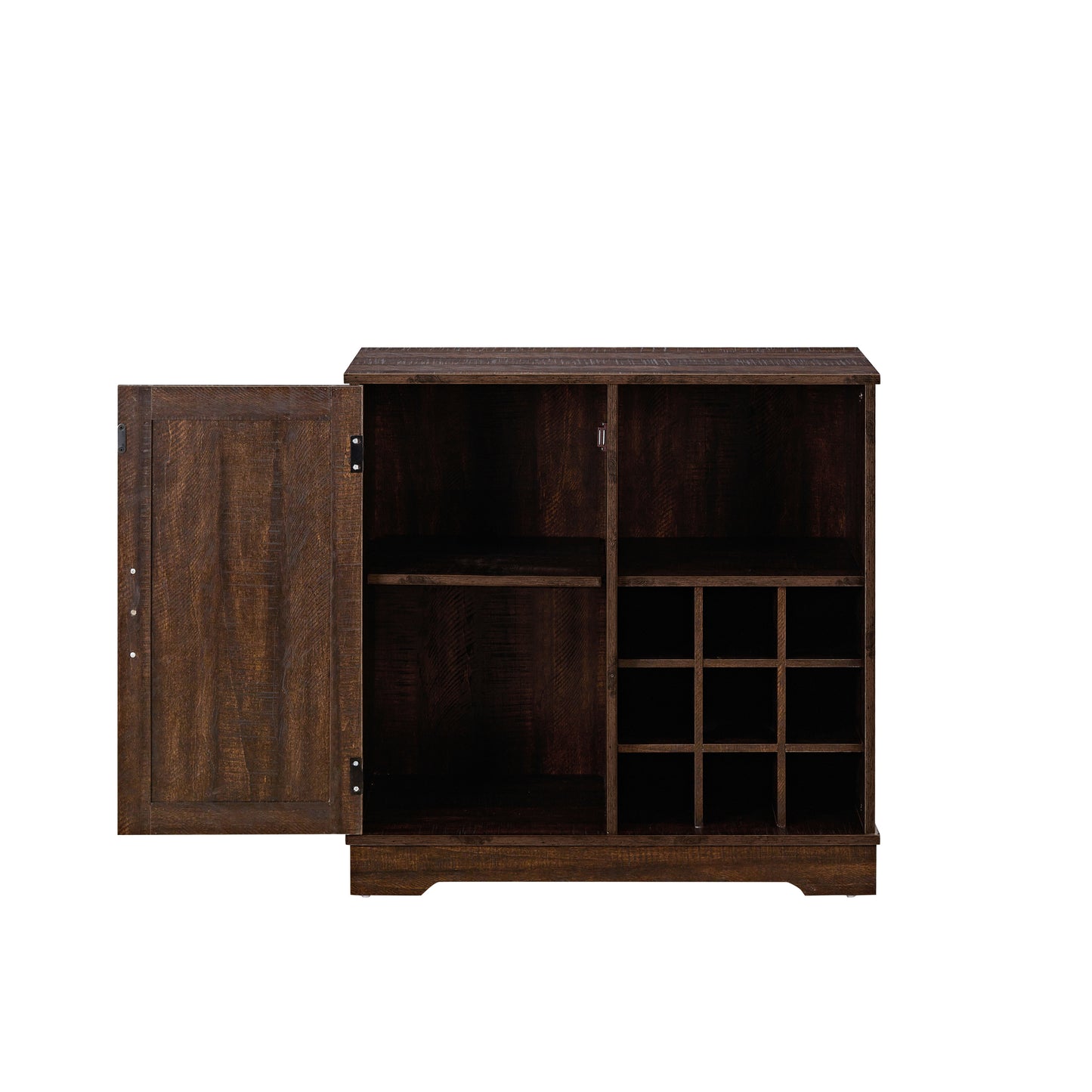 Brock Farmhouse Coffee Bar Cabinet - Espresso