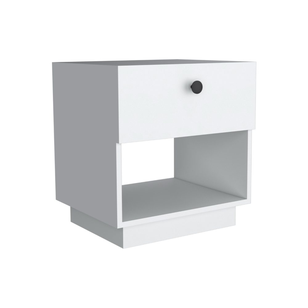 Paris 1 Drawer Nightstand - White