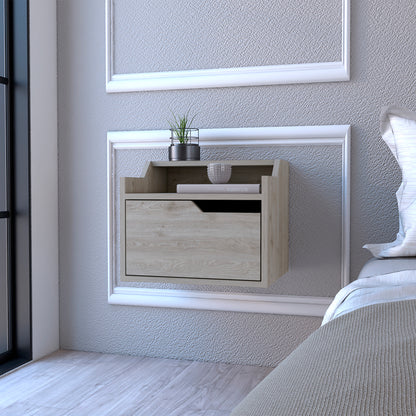 Floating Nightstand Chester - Light Gray