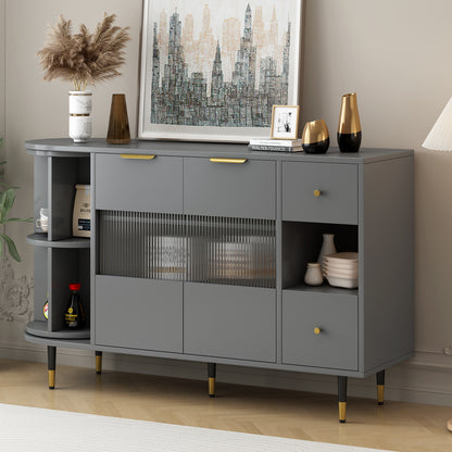 Greta Sideboard Buffet Cabinet - Gray