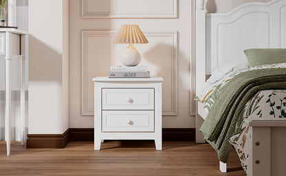 Gen Classic 2-Drawer Nightstand - White