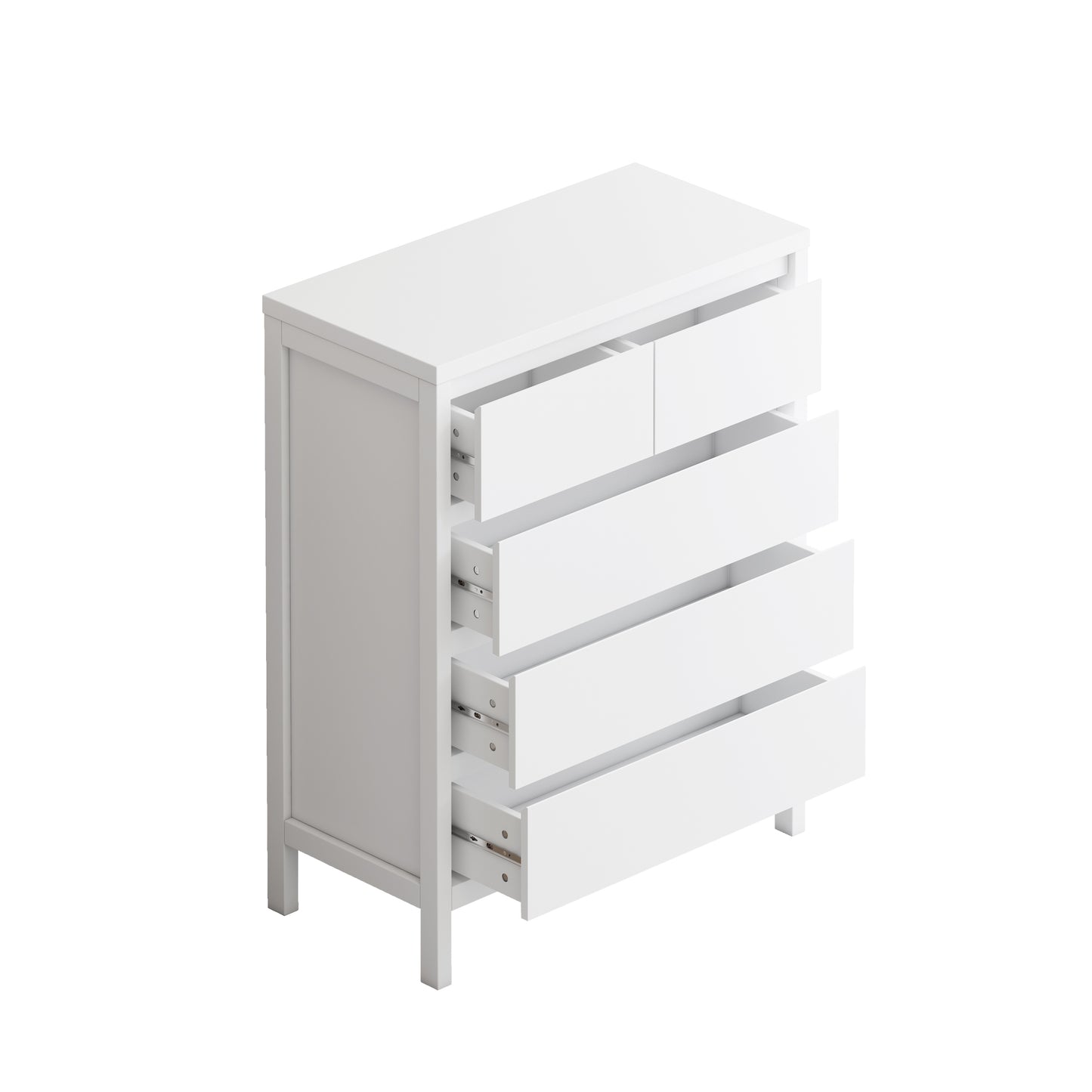 Nao 5-Drawers Storage Cabinet - White