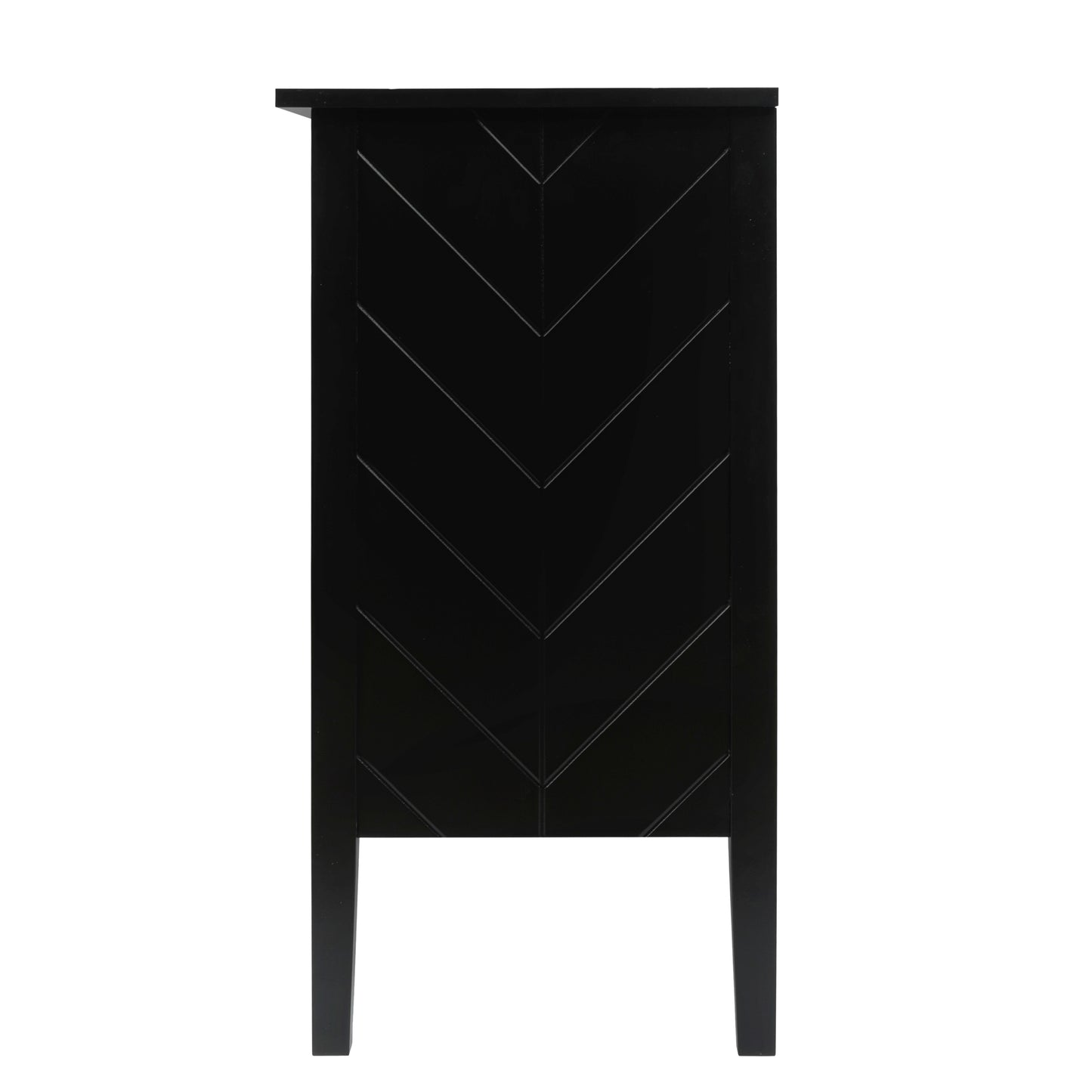 Aaron 2 Door Wooden Cabinets - Black