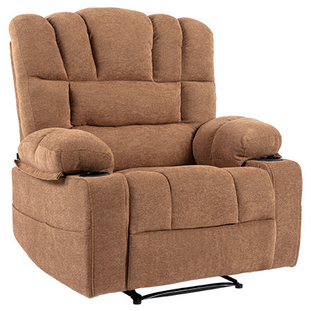 Emerson Massage Recliner Chair Sofa with Heating Vibration - Brown