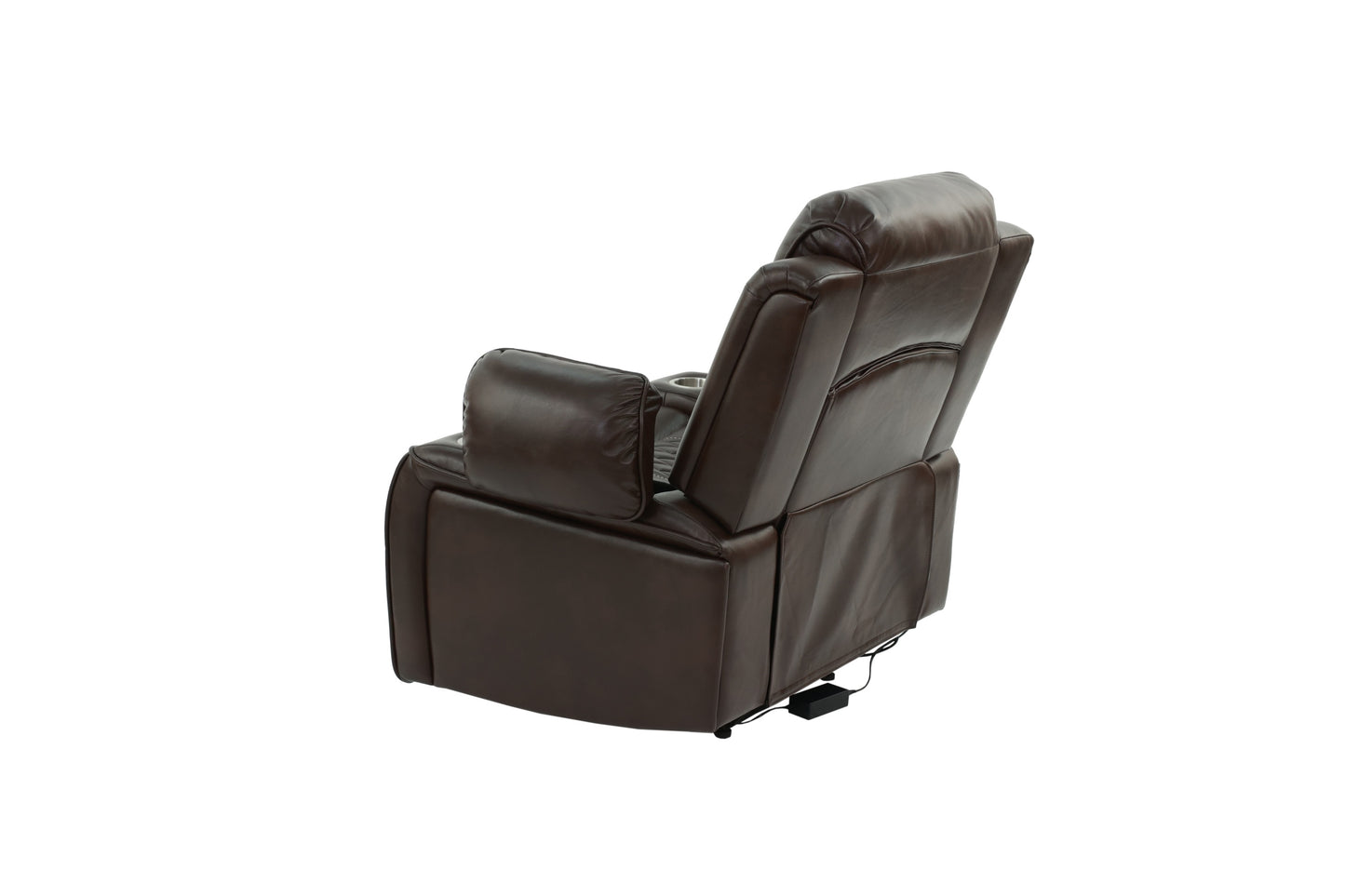 Parker Gel Leatherette Power Motion Recliner Chair - Brown