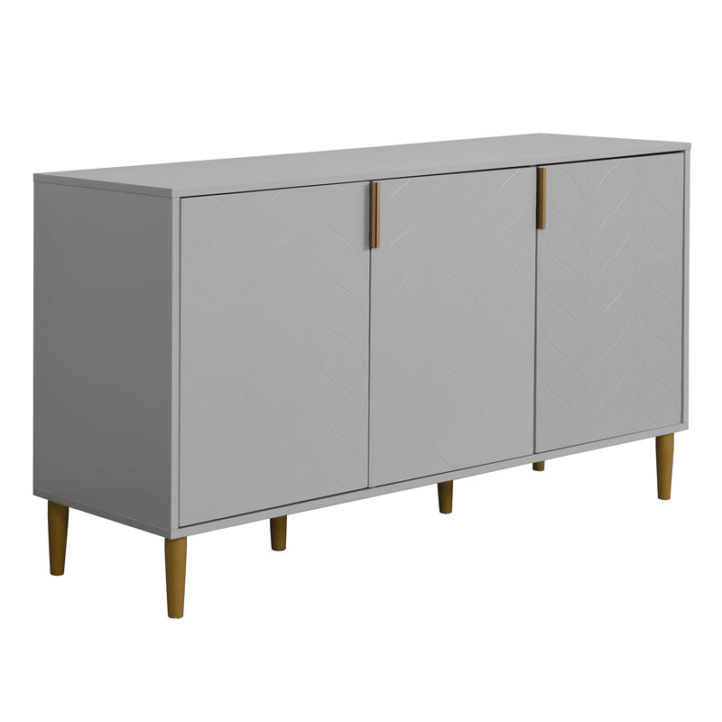 Awa Accent Cabinet with 3 Door - Gray