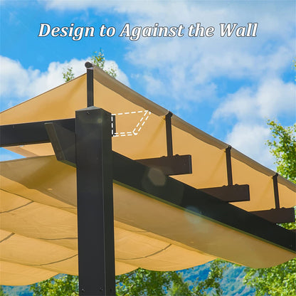 Bulah Outdoor Retractable Pergola - Dark Gray