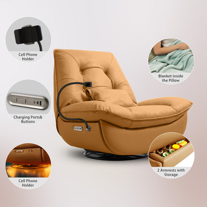 Echo Smart Multifunction Power Recliner - Amber