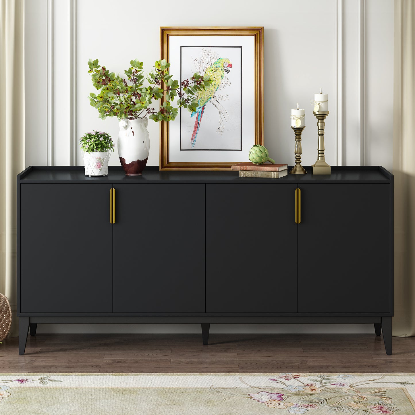 Parks Sideboard Cabinet - Black