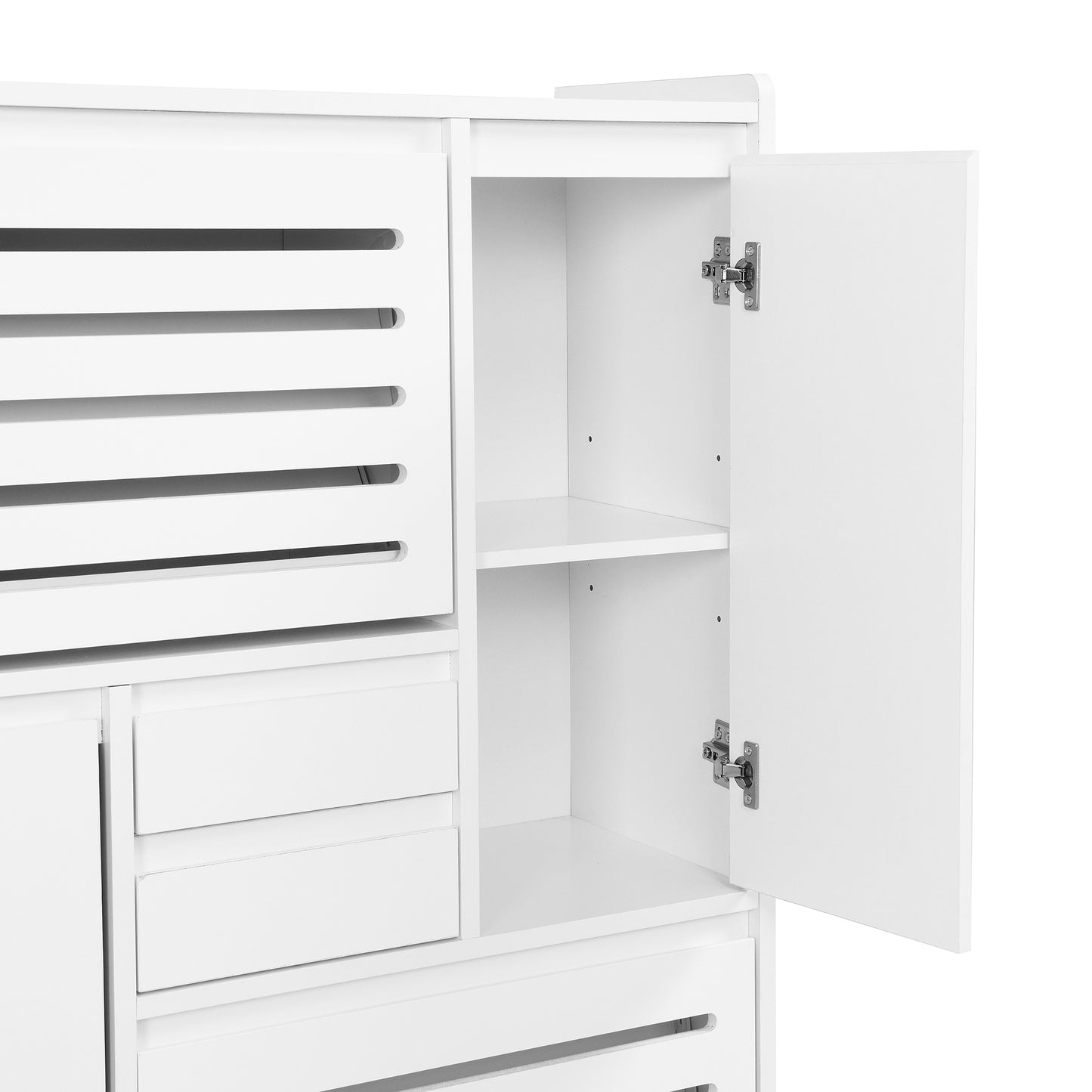 Haru Multi-Functional Shoe Cabinet - White