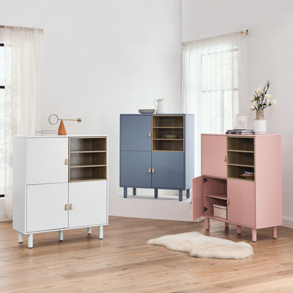 Giga Storage Wooden Cabinet - Blue