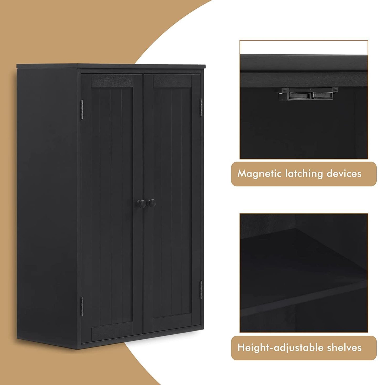 Leona Storage Cabine - Black