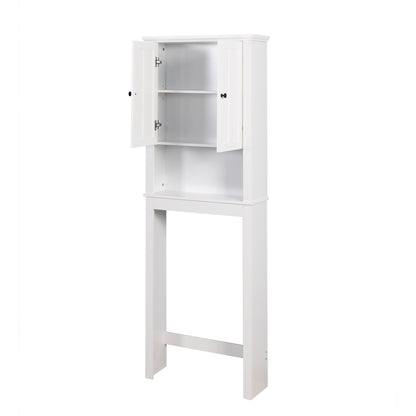 Wooden Space Saver Cabinet over Toilet - White