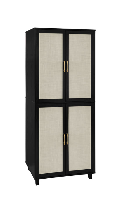 Acuna 4 Door Storage Cabinet - Black