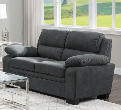 Marsh Fabric Loveseat  - Dark Gray