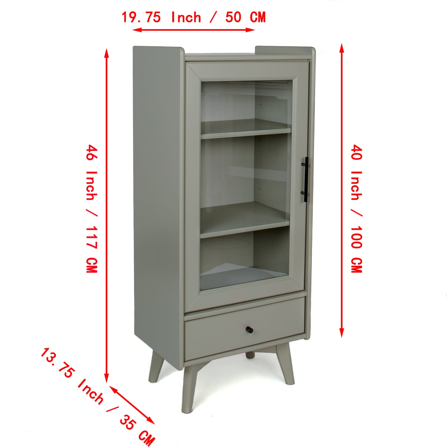 Warner Bathroom Storage Cabinet - Gray