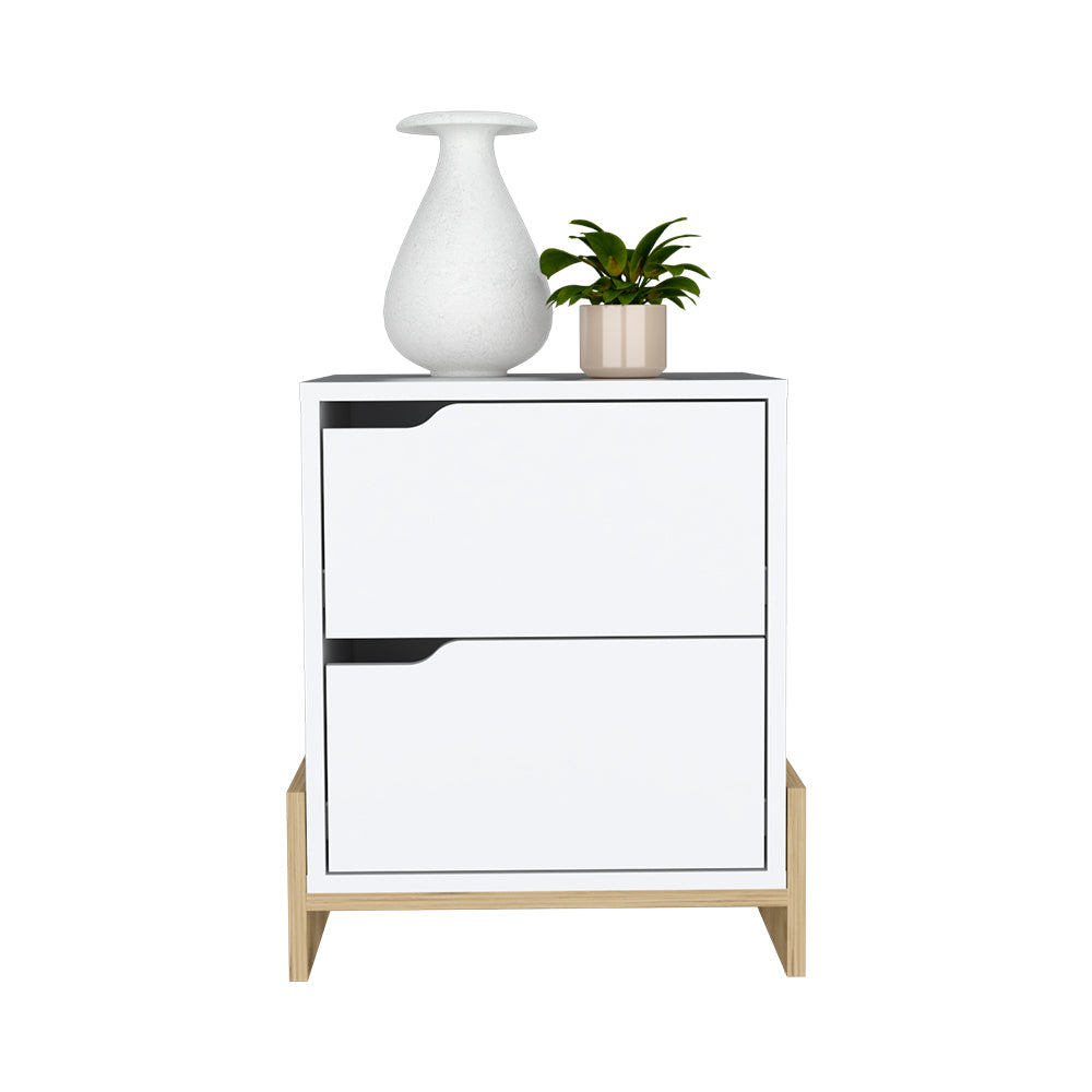 Brookland  Nightstand - White/Macadamia