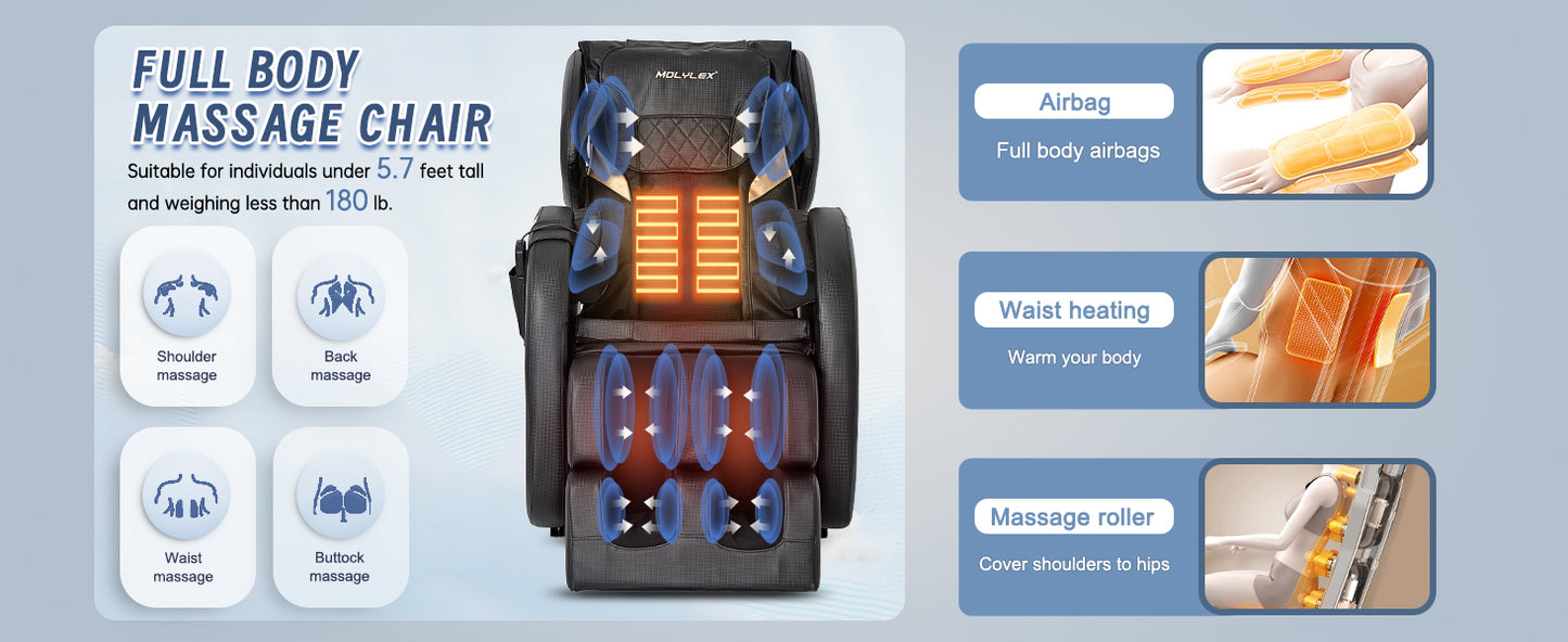 Vo Massage Recliner with Zero Gravity Full Body Air Pressure