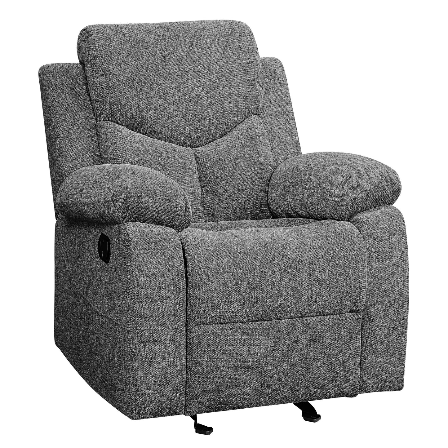 Estrada Pillow Top Arms Glider Recliner - Gray