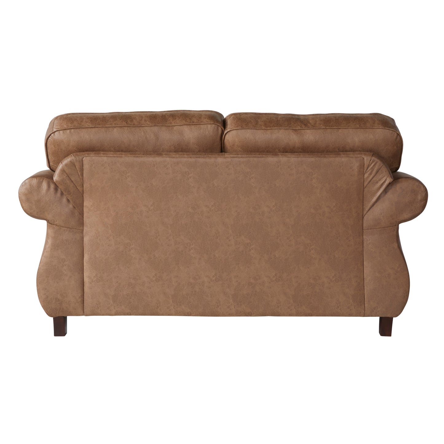 Leinster Fabric Loveseat with Nailheads - Brown