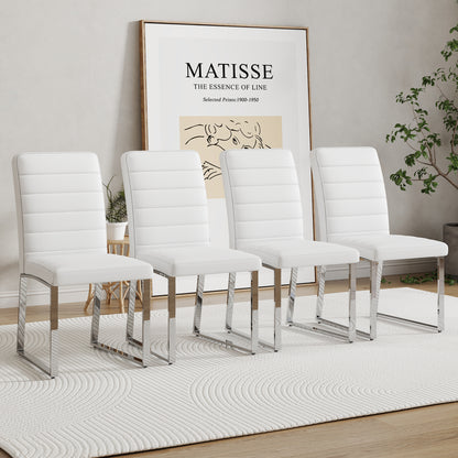 Mattos PU Dining  (Set of 4) - White