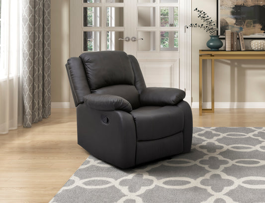 Anya Solid Wood Frame Reclining Chair - Dark Brown