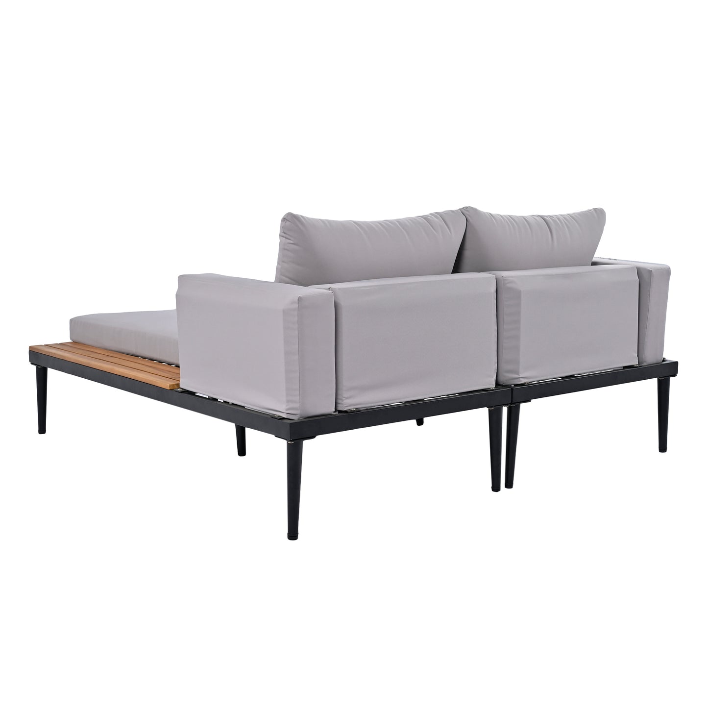 Herta Outdoor Daybed Patio - Gray