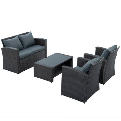 Moray 4 Pc Outdoor Patio Seating Set