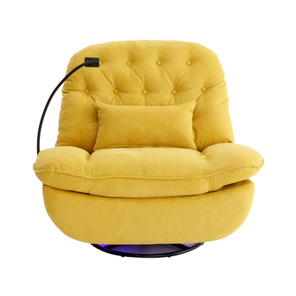 Roxie 270 Degree Swivel Power Recliner with Voice Control - Yellow