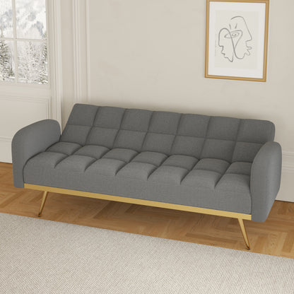 Sonic Convertible Sofa Bed- Gray