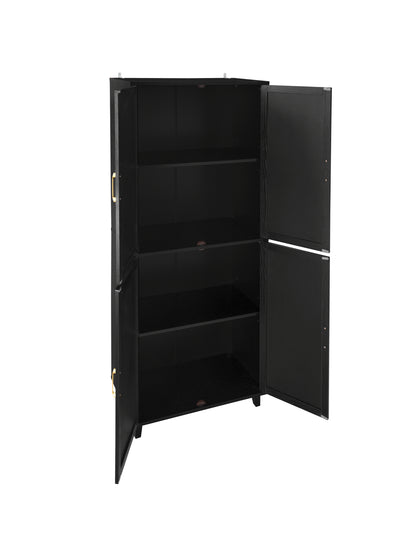 Acuna 4 Door Storage Cabinet - Black