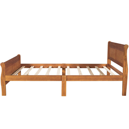 Urban Fusion Queen Size Wood Platform Bed - Oak