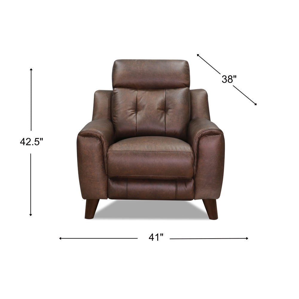 Torino Power Recliner Chair - Brown