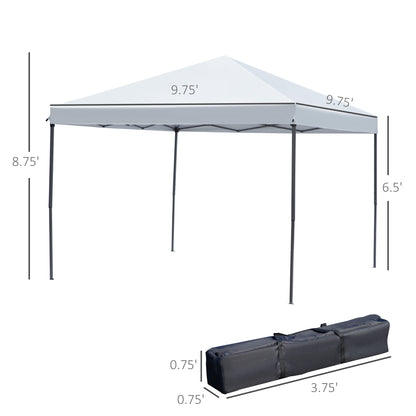 Vesta 10 x 10 ft Pop Up Canopy Tent with Netting - White