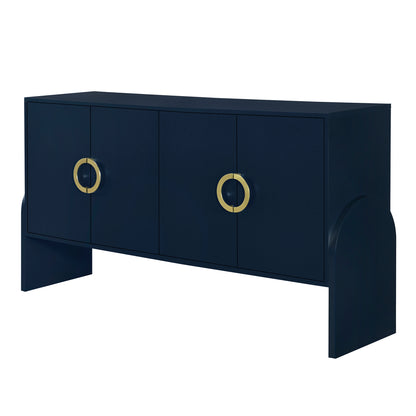 O II Metal Handle Storage Cabinet - Navy Blue