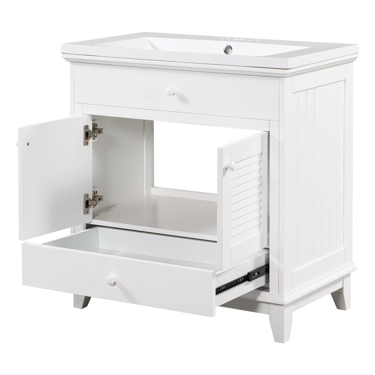 I- Bathroom Vanity - White