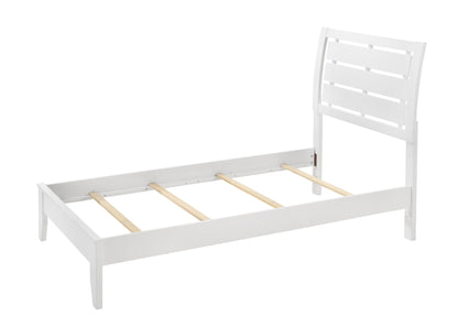 Winston Twin Size Bed - White