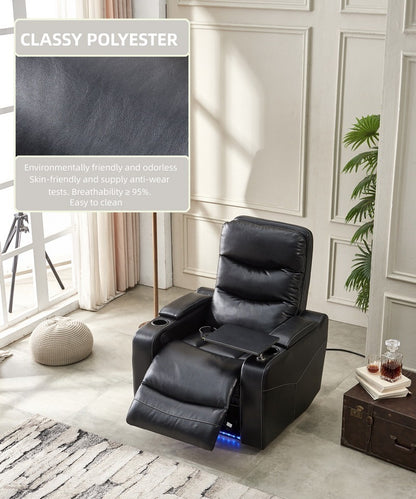 Vaught Power Recliner Chair - Black